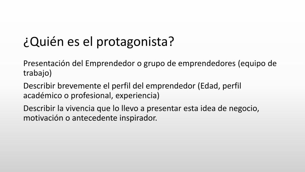 ¿Quién es el protagonista