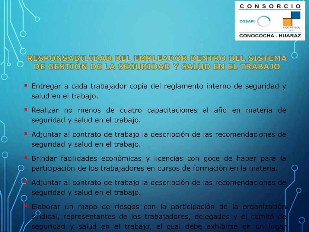 RESPONSABILIDAD DEL EMPLEADOR DENTRO DEL SISTEMA DE GESTIÓN DE LA SEGURIDAD Y SALUD EN EL TRABAJO