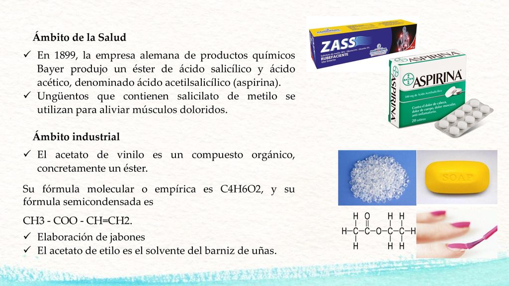 El acetato de vinilo es un compuesto orgánico, concretamente un éster.