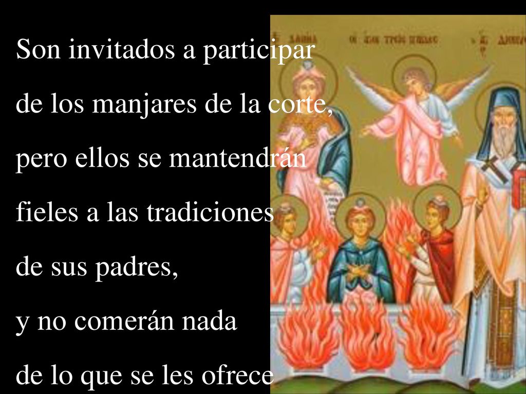 Son invitados a participar de los manjares de la corte,