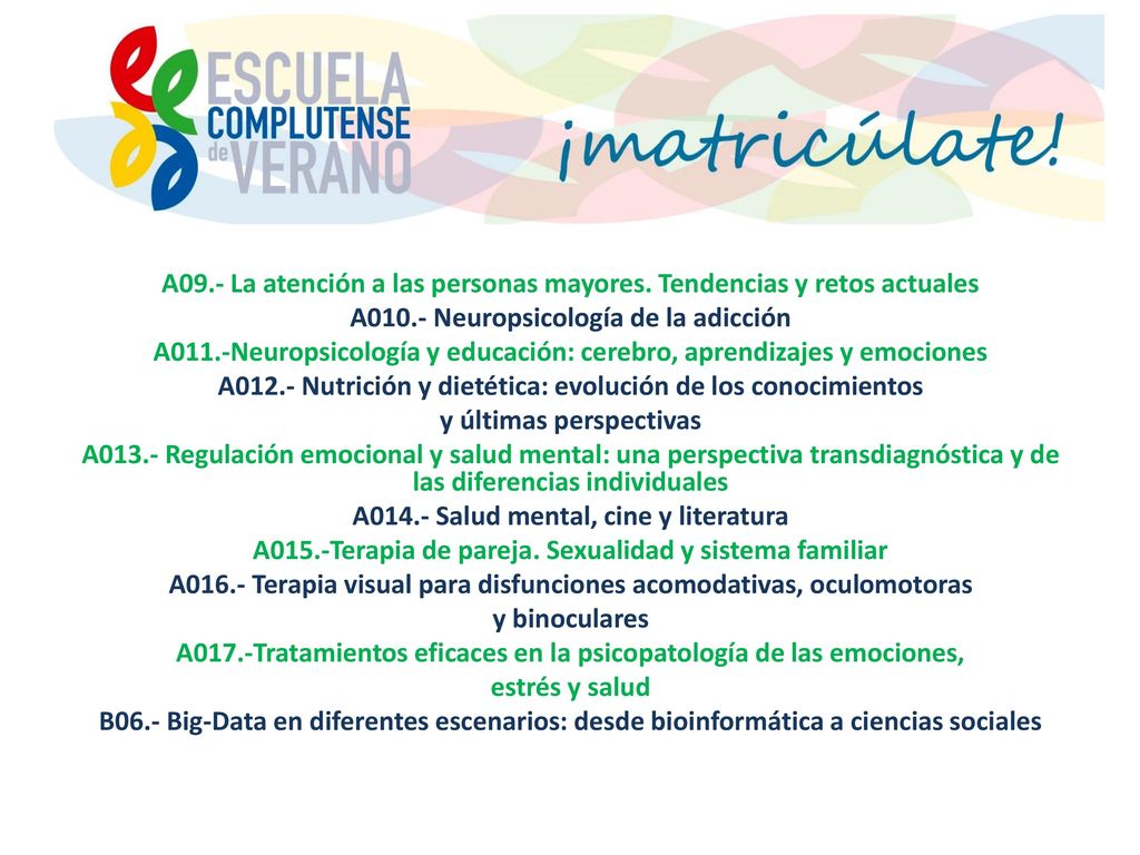 A09.- La atención a las personas mayores. Tendencias y retos actuales