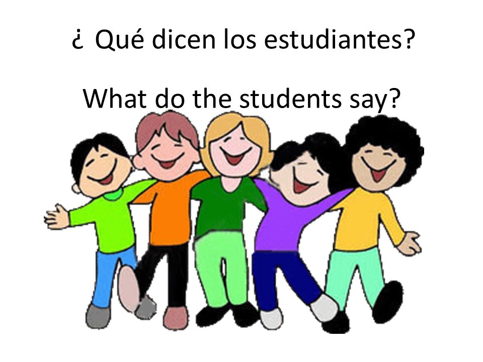 What do the students say