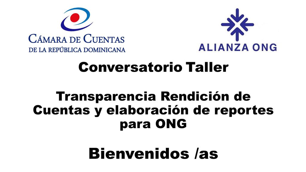 Conversatorio Taller Transparencia Rendición de Cuentas y elaboración de reportes para ONG Bienvenidos /as