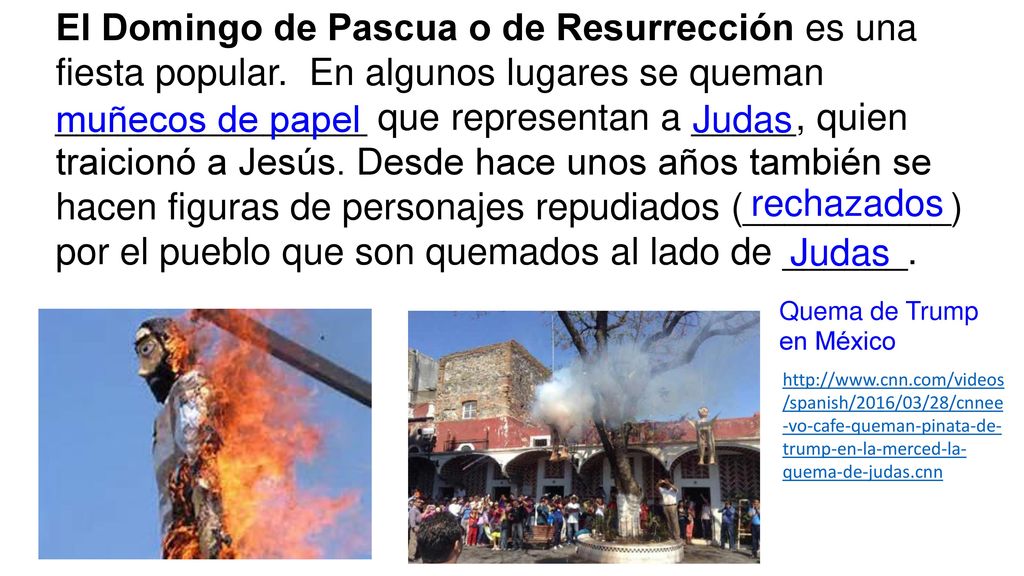 El Domingo de Pascua o de Resurrección es una fiesta popular