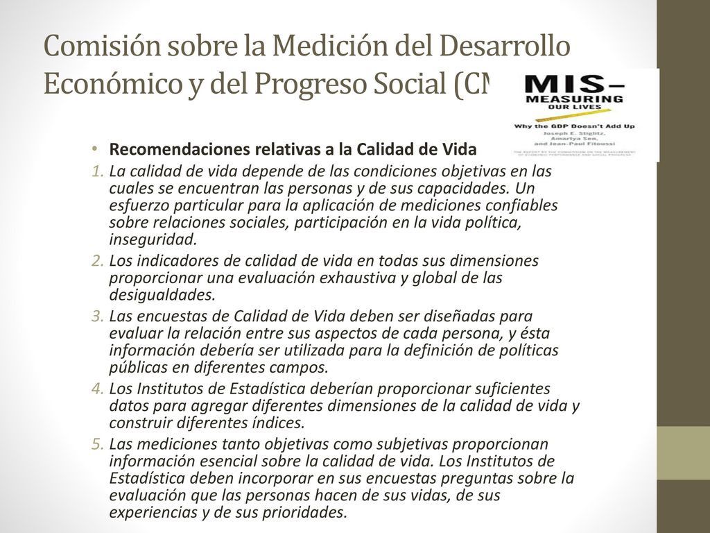 Comisión sobre la Medición del Desarrollo Económico y del Progreso Social (CMPEPS)