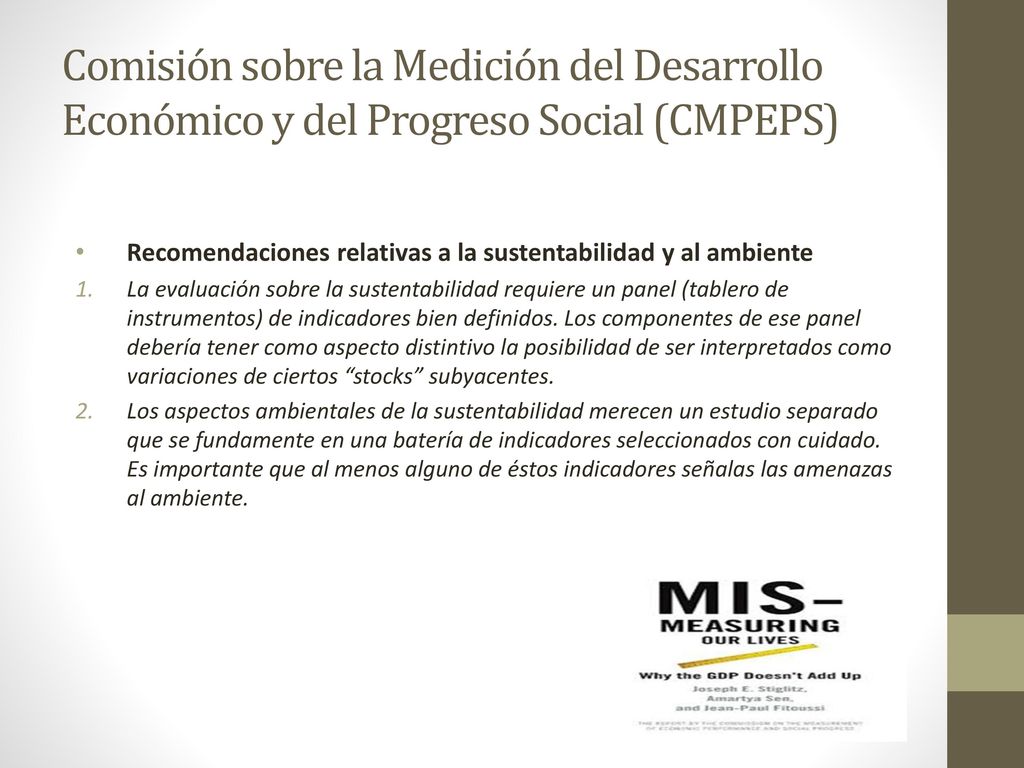 Comisión sobre la Medición del Desarrollo Económico y del Progreso Social (CMPEPS)