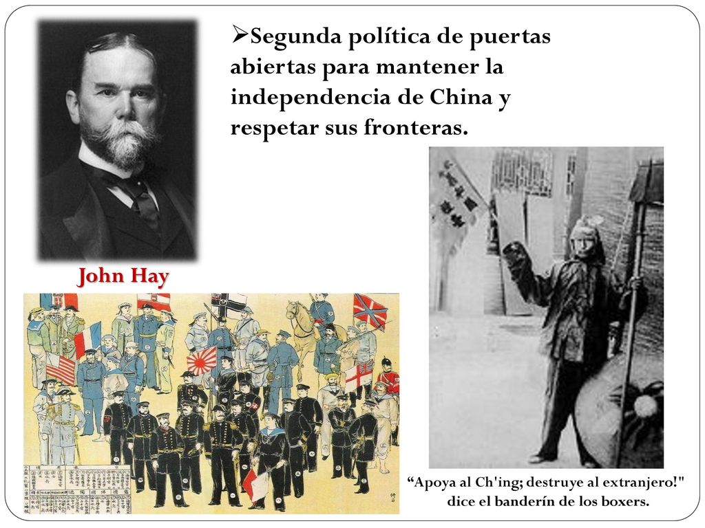Segunda política de puertas abiertas para mantener la independencia de China y respetar sus fronteras.
