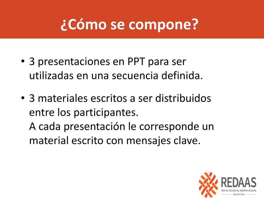 ¿Cómo se compone 3 presentaciones en PPT para ser utilizadas en una secuencia definida.