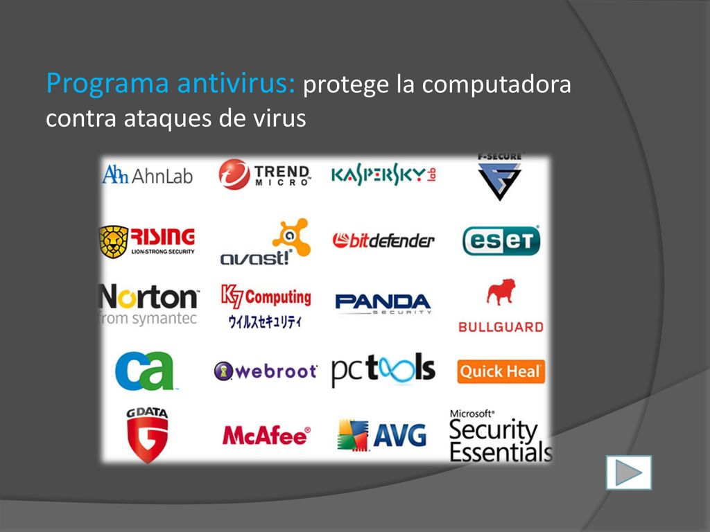 Programa antivirus: protege la computadora contra ataques de virus
