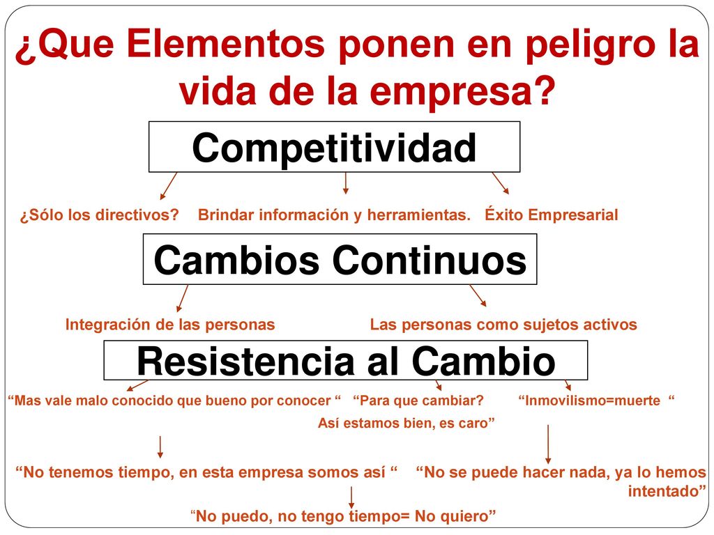 ¿Que Elementos ponen en peligro la vida de la empresa