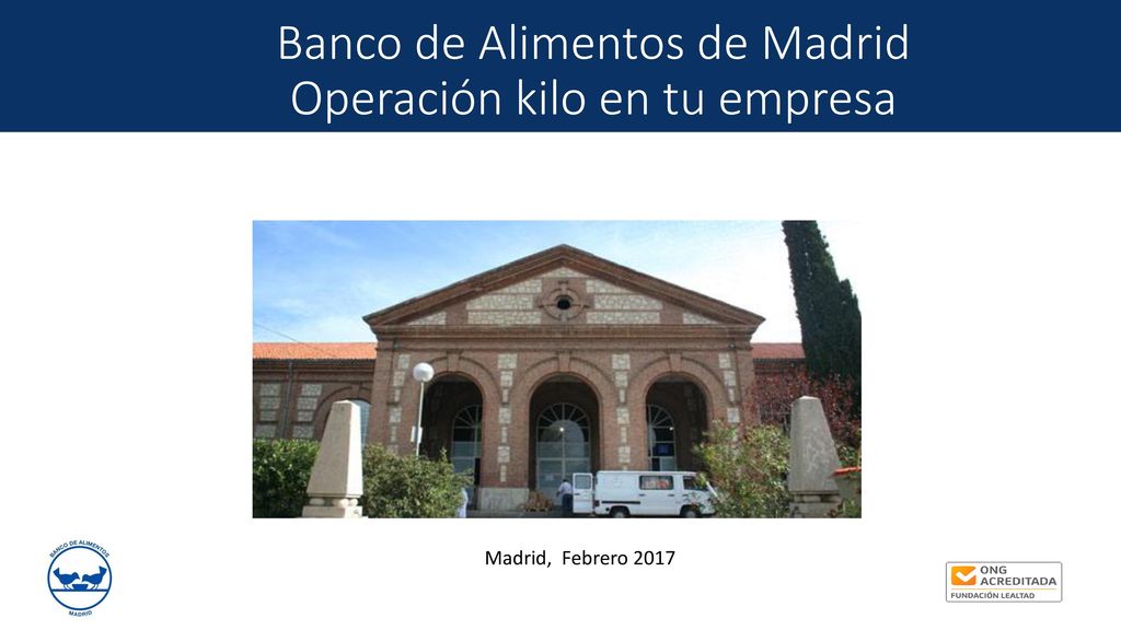 Banco de Alimentos de Madrid Operación kilo en tu empresa