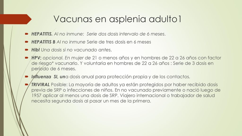 Meningo tetra A C W Y MCV4 Primera dosis a los años de edad (ACIP 2005) Segunda dosis a los 16 años de edad ( ACIP 2010)