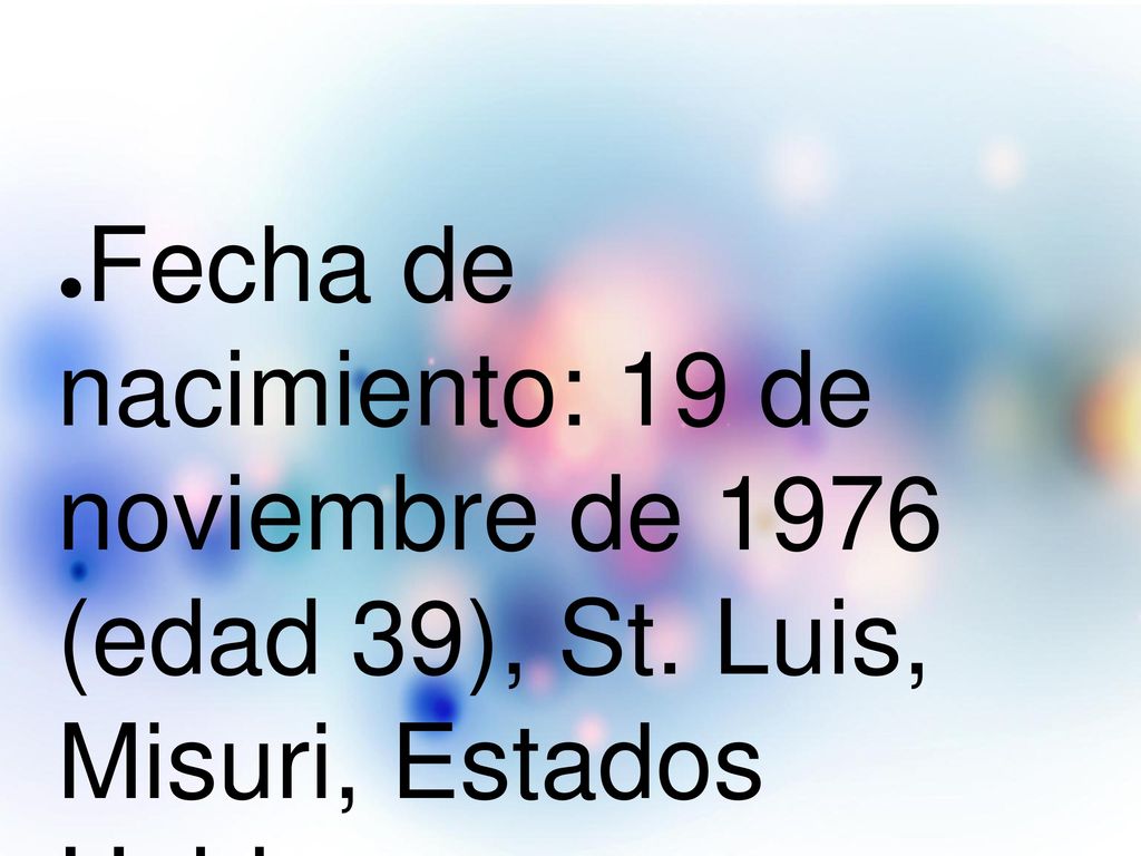 Fecha de nacimiento: 19 de noviembre de 1976 (edad 39), St