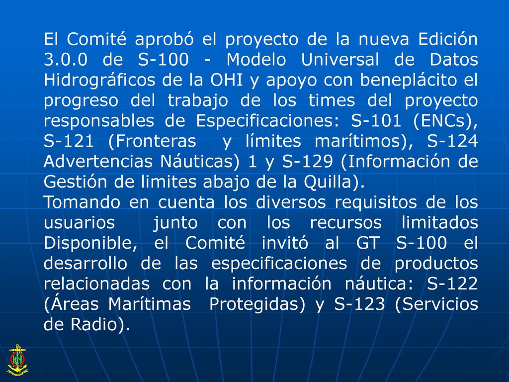 El Comité aprobó el proyecto de la nueva Edición 3