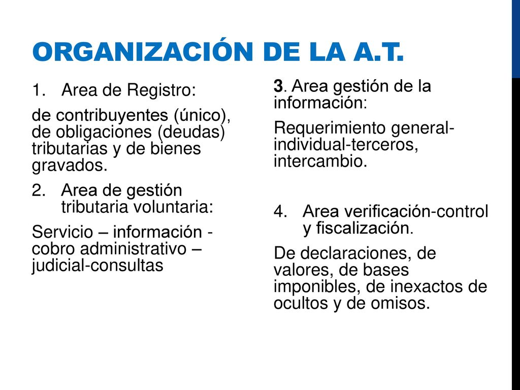 ORGANIZACIÓN DE LA A.T. 3. Area gestión de la información: