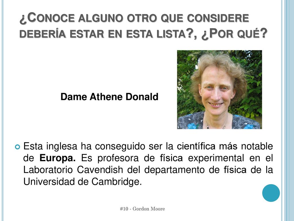 ¿Conoce alguno otro que considere debería estar en esta lista