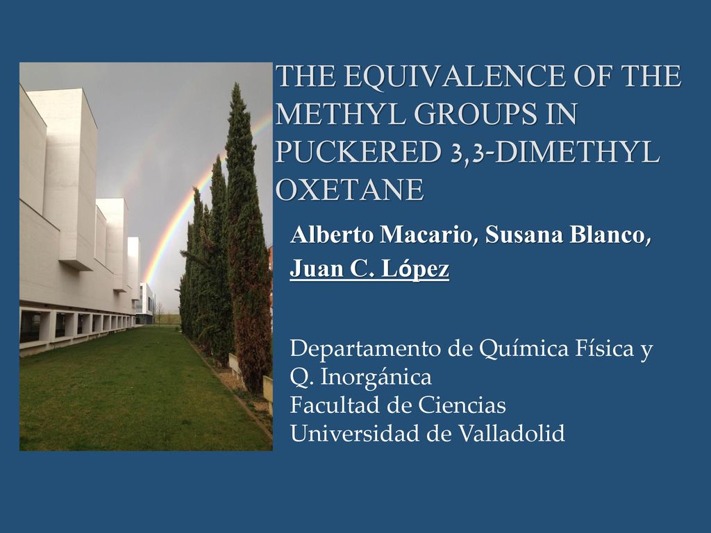 THE EQUIVALENCE OF THE METHYL GROUPS IN PUCKERED 3,3-DIMETHYL OXETANE
