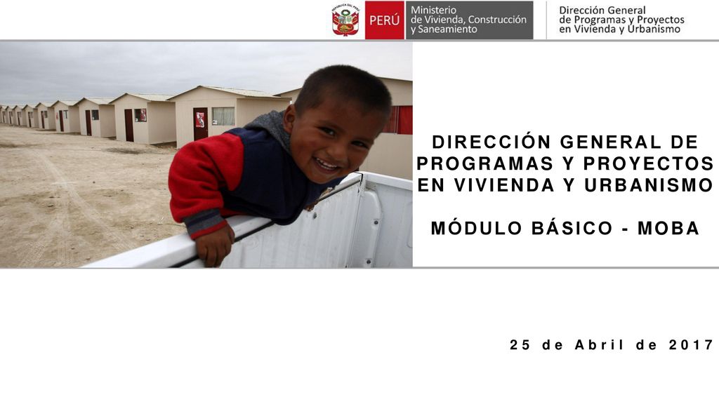 DIRECCIÓN GENERAL DE PROGRAMAS Y PROYECTOS EN VIVIENDA Y URBANISMO