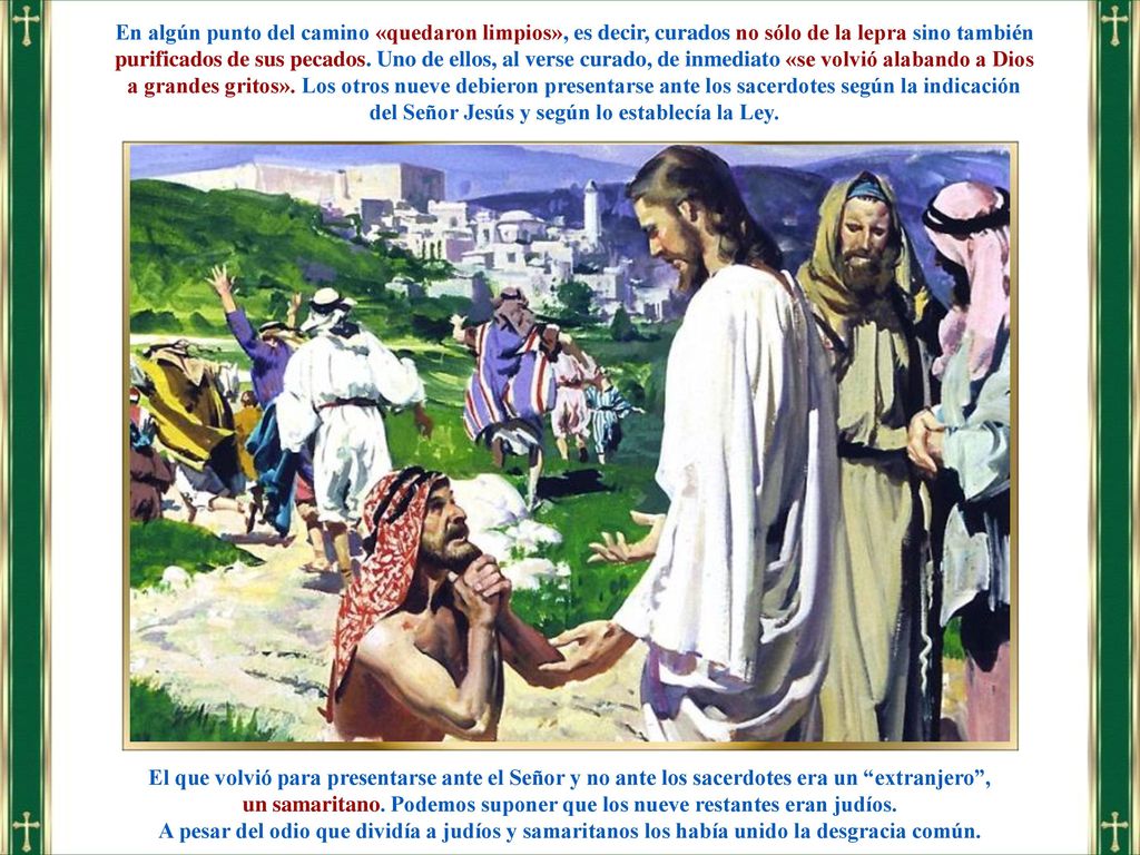 del Señor Jesús y según lo establecía la Ley.