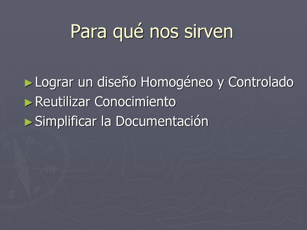 Para qué nos sirven Lograr un diseño Homogéneo y Controlado