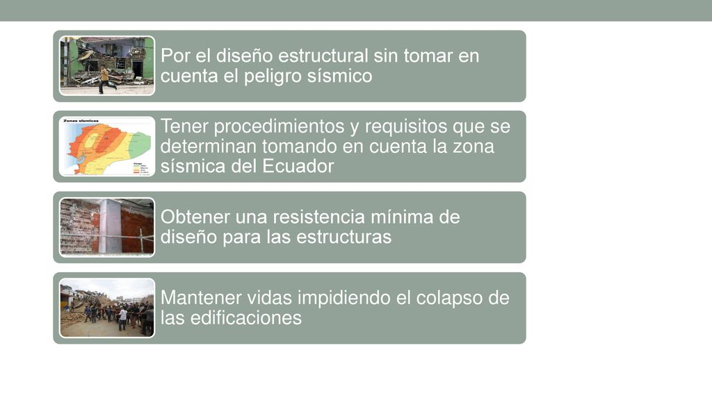 Por el diseño estructural sin tomar en cuenta el peligro sísmico