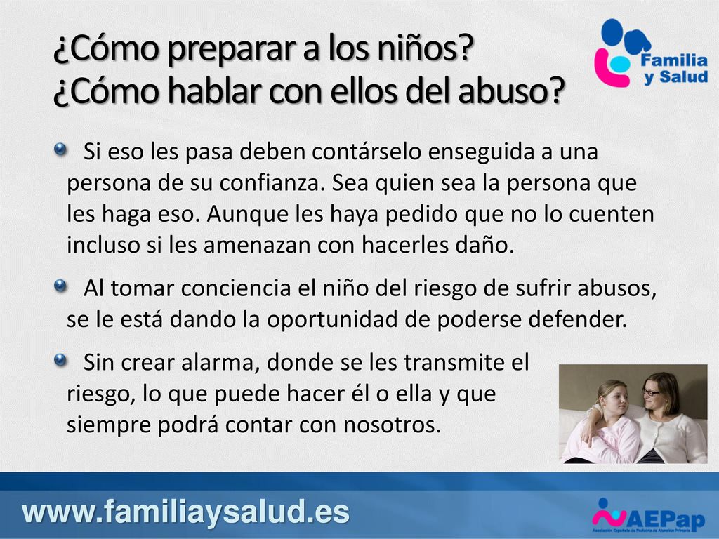 ¿Cómo preparar a los niños ¿Cómo hablar con ellos del abuso