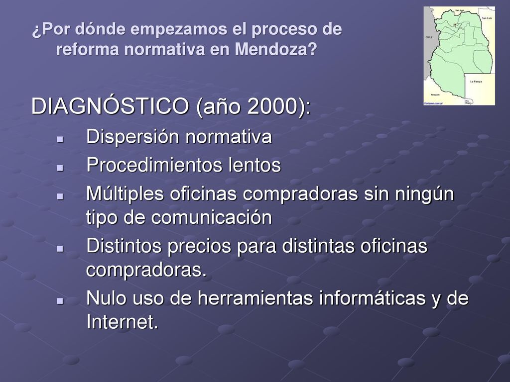¿Por dónde empezamos el proceso de reforma normativa en Mendoza