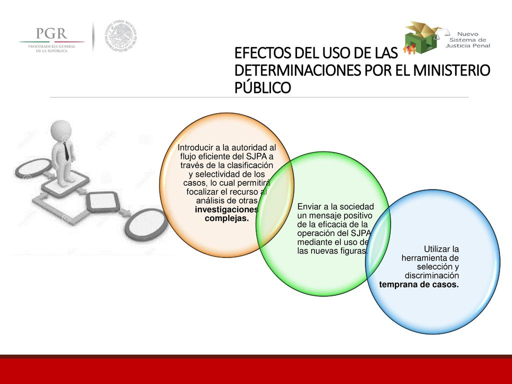 EFECTOS DEL USO DE LAS DETERMINACIONES POR EL MINISTERIO PÚBLICO