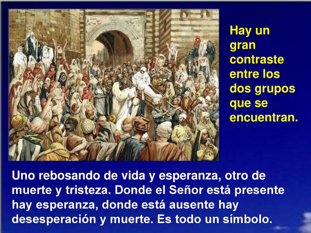 Hay un gran contraste entre los dos grupos que se encuentran.