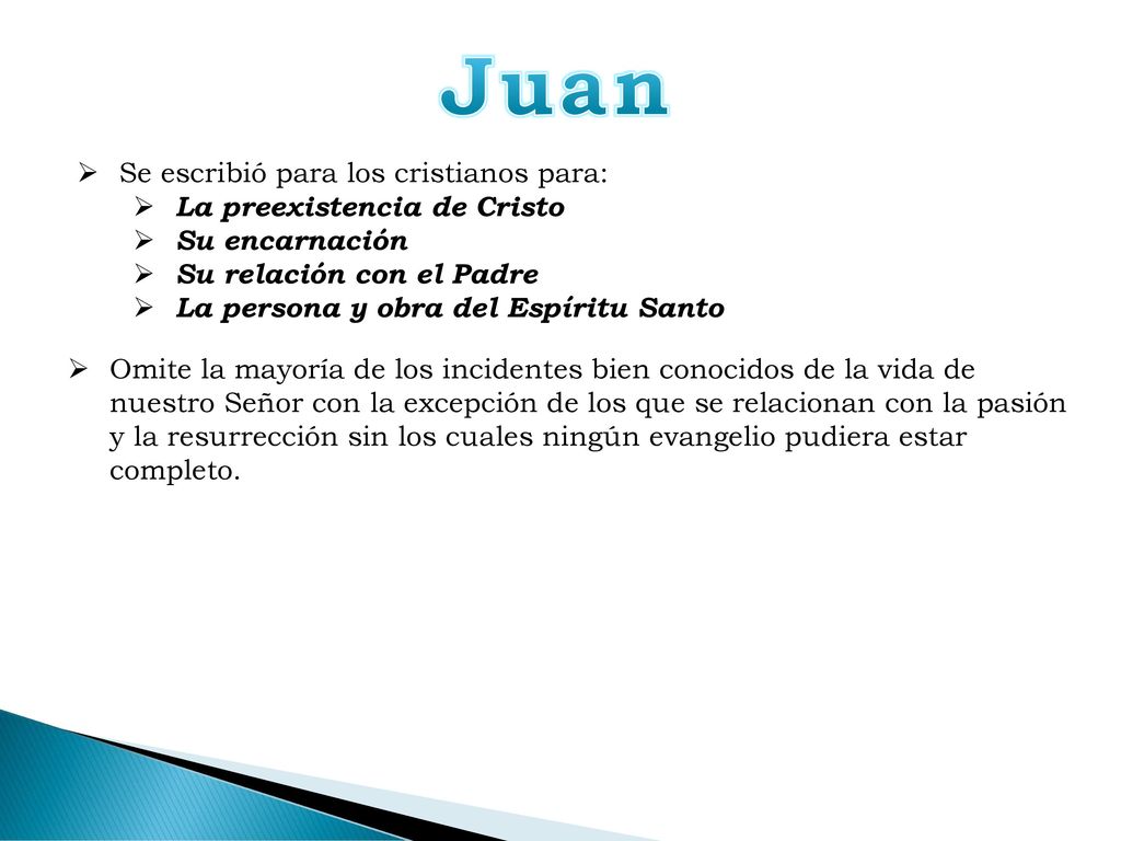 Juan Se escribió para los cristianos para: La preexistencia de Cristo