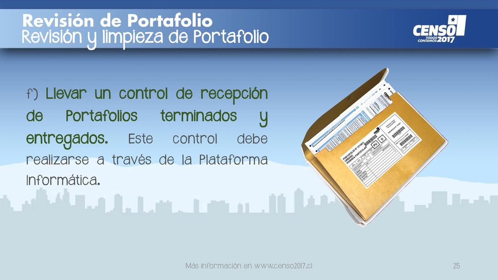 Revisión de Portafolio Revisión y limpieza de Portafolio