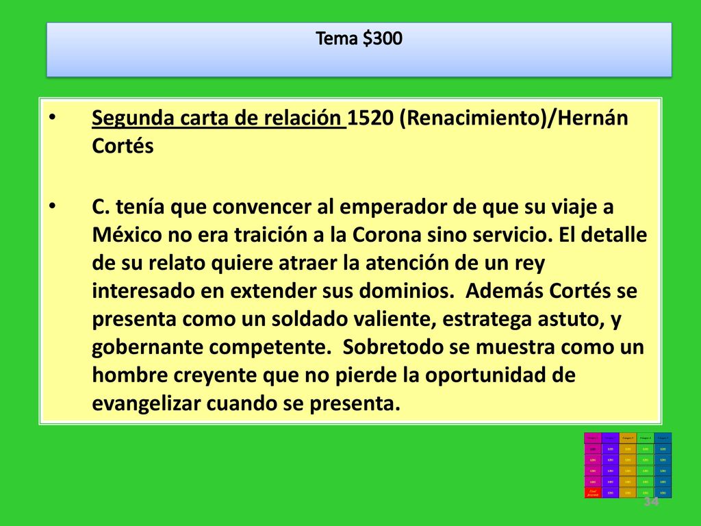 Segunda carta de relación 1520 (Renacimiento)/Hernán Cortés