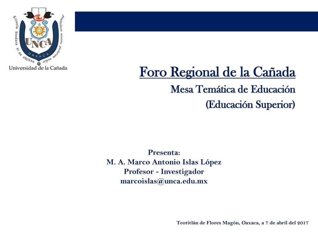 M. A. Marco Antonio Islas López Profesor - Investigador