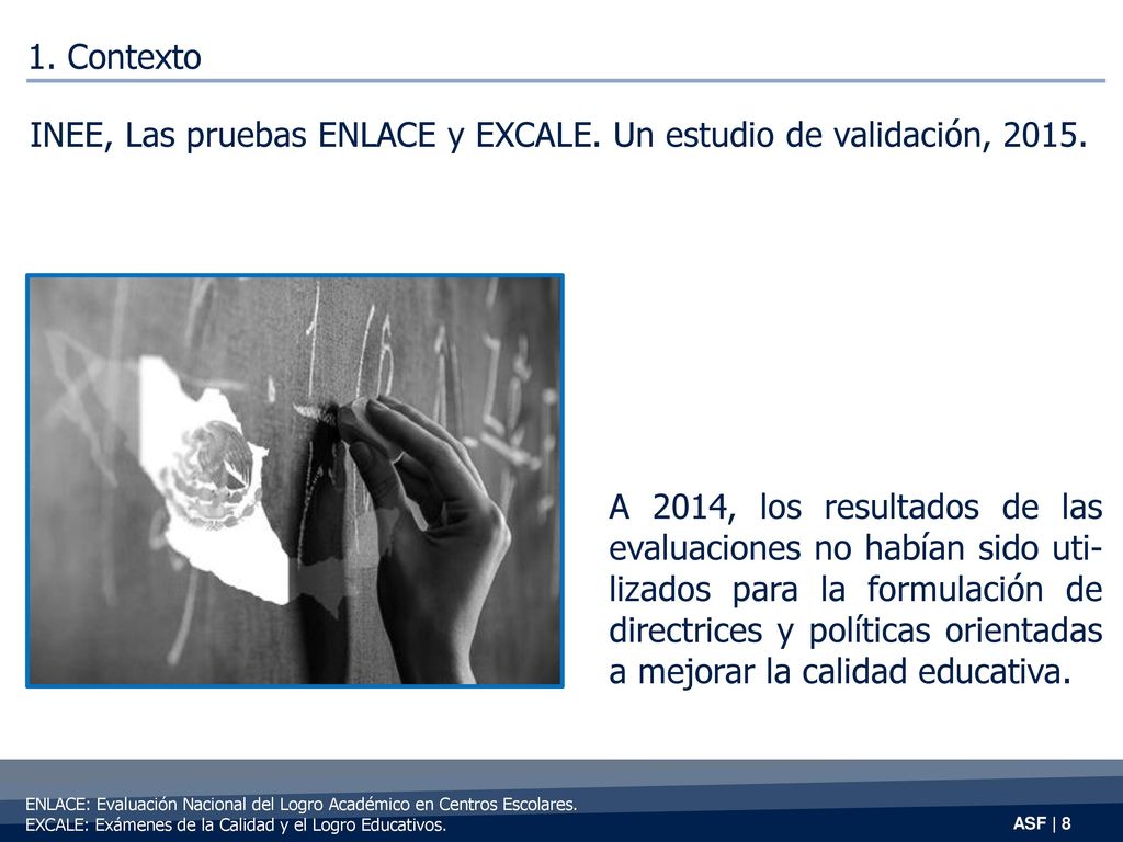 INEE, Las pruebas ENLACE y EXCALE. Un estudio de validación, 2015.