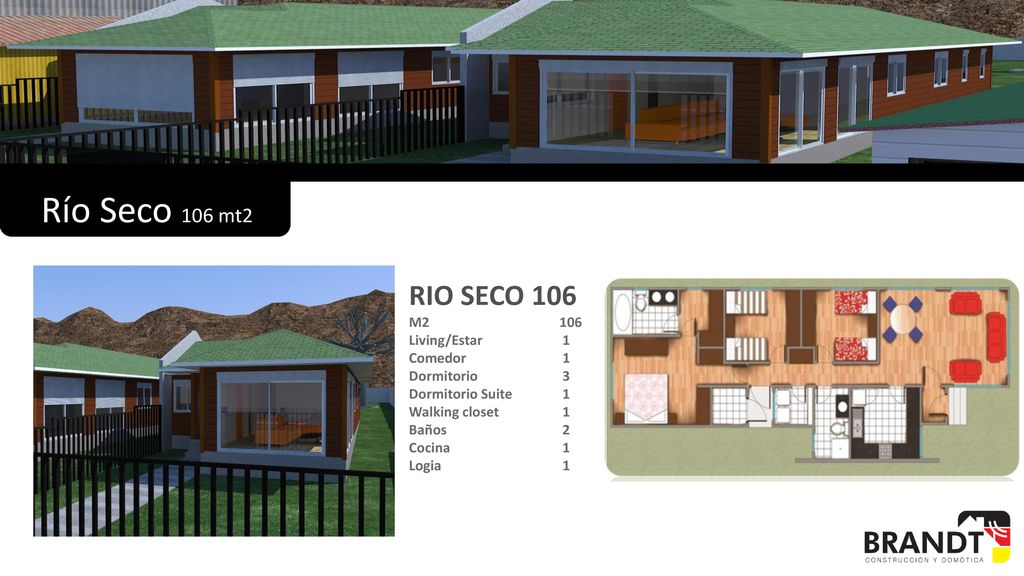 Río Seco 106 mt2 RIO SECO 106 M2 106 Living/Estar 1 Comedor 1