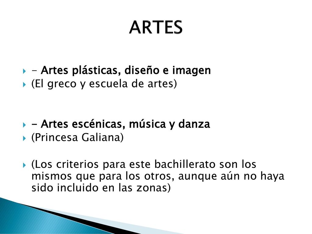 ARTES - Artes plásticas, diseño e imagen (El greco y escuela de artes)