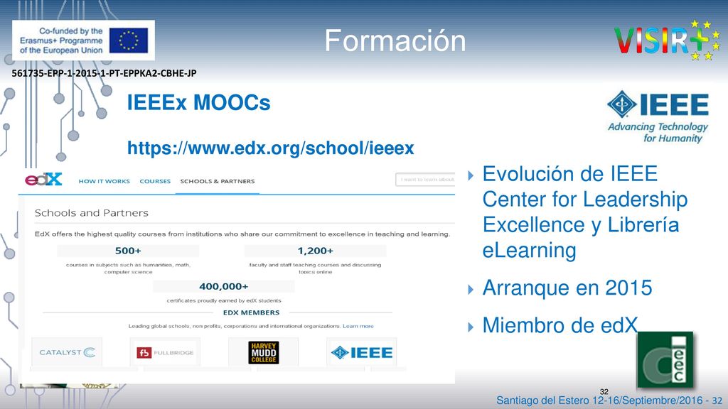 Formación IEEEx MOOCs.   Evolución de IEEE Center for Leadership Excellence y Librería eLearning.