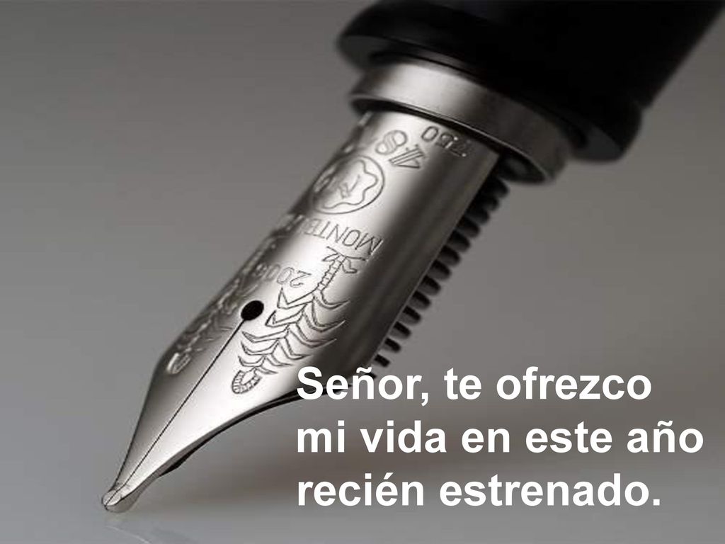 Señor, te ofrezco mi vida en este año recién estrenado.