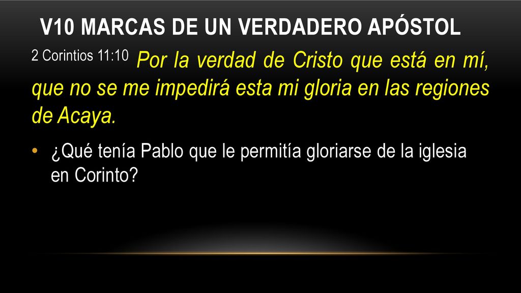 V10 Marcas de un verdadero apóstol