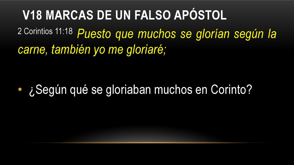 V18 Marcas de un falso apóstol