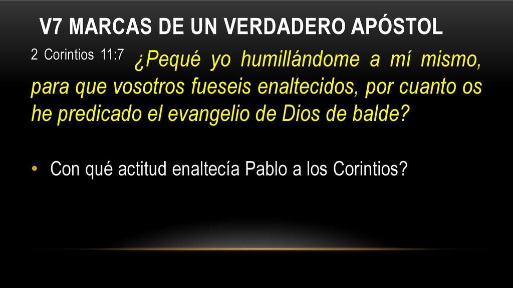 V7 Marcas de un verdadero apóstol
