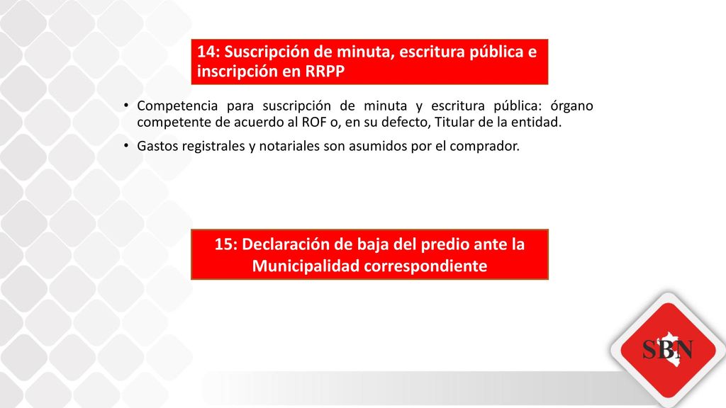 14: Suscripción de minuta, escritura pública e inscripción en RRPP