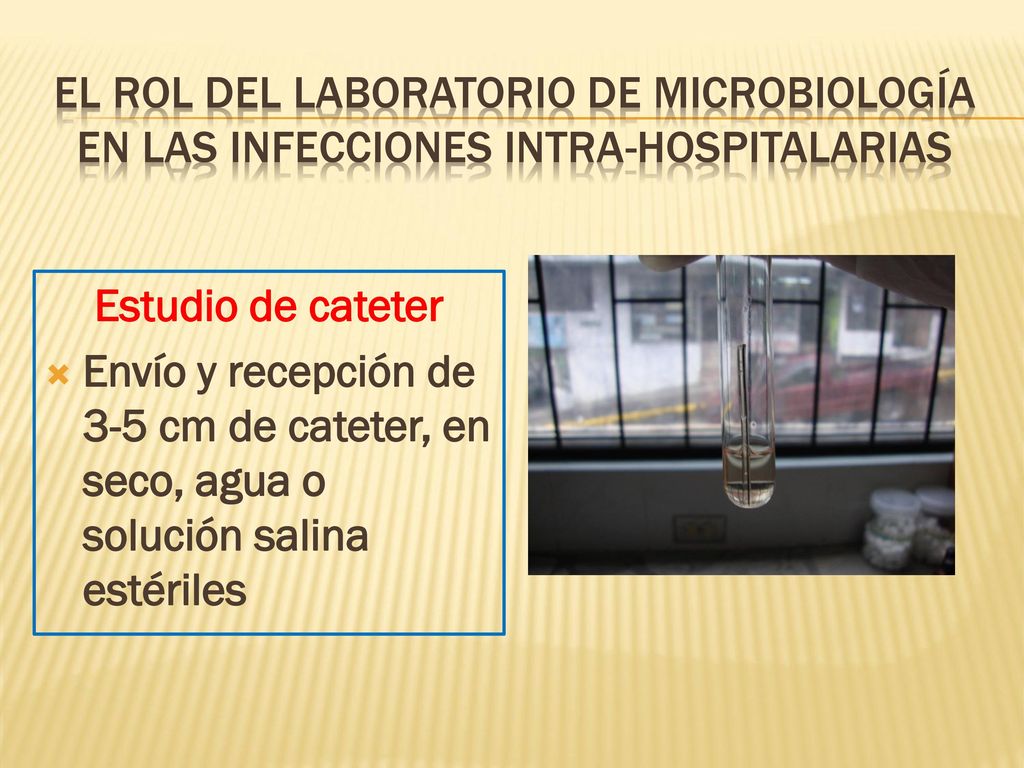 EL ROL DEL LABORATORIO DE MICROBIOLOGÍA en las infecciones intra-hospitalarias
