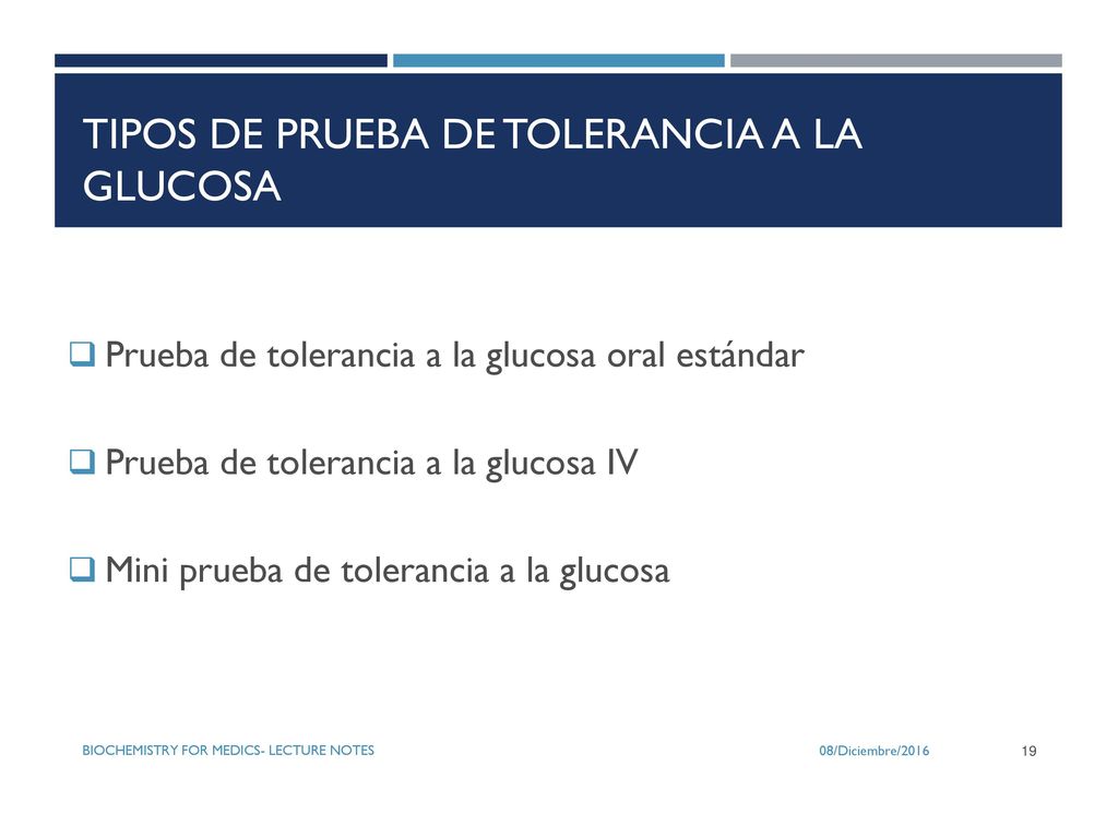 Tipos de prueba de tolerancia a la glucosa