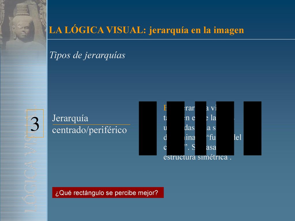 LÓGICA VISUAL 3 LA LÓGICA VISUAL: jerarquía en la imagen