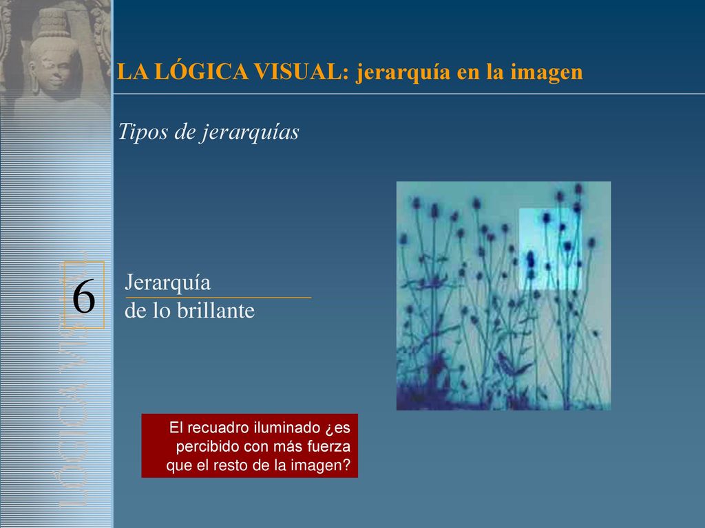 LÓGICA VISUAL 6 LA LÓGICA VISUAL: jerarquía en la imagen