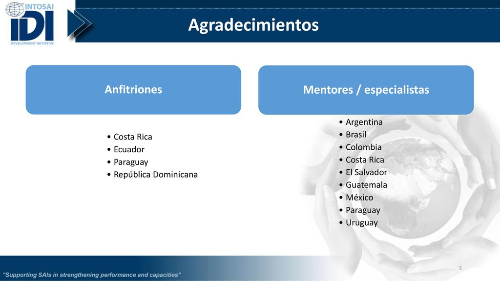 Mentores / especialistas