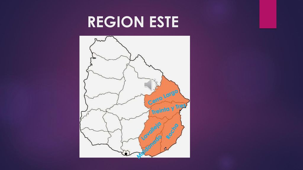 REGION ESTE Treinta y Cerro Largo Treinta y Tres Lavalleja Rocha