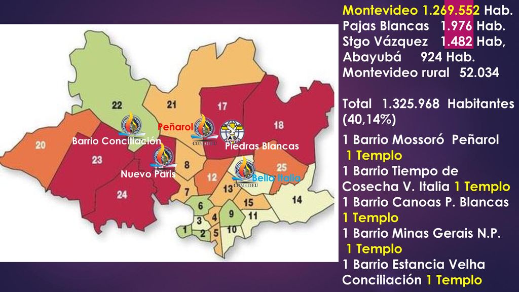 1 Barrio Mossoró Peñarol 1 Templo 1 Barrio Tiempo de