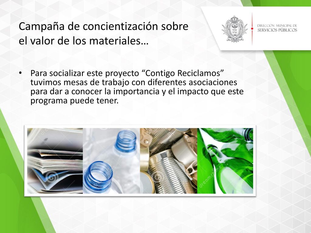 Campaña de concientización sobre el valor de los materiales…